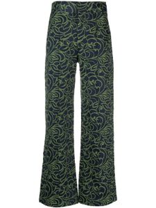 DESTREE pantalon Yoshitomo en jacquard - Vert