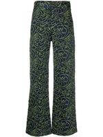 DESTREE pantalon Yoshitomo en jacquard - Vert