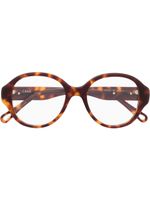 Chloé Eyewear lunettes de vue à monture ronde - Marron - thumbnail