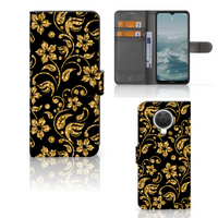 Nokia G10 | G20 Hoesje Gouden Bloemen