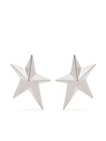 Mugler puces d'oreilles à design d'étoile - Argent