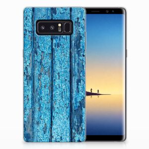 Samsung Galaxy Note 8 Bumper Hoesje Wood Blue