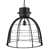 Hanglamp Ingmar Scandinavisch 45 cm 1 Lichts Mat Zwart