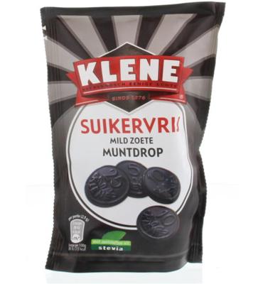 Klene Klene Muntdrop Mild Zoet Suikervrij (105g) Klene Klene Muntdrop Mild Zoet Suikervrij (105g)