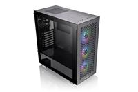 Thermaltake V350 TG ARGB Air Black | PC-chassis | Mid-Tower-ATX-behuizing | 4 mm gehard glas | 4x ventilatoren inclusief | Zwart