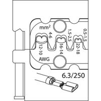 Gedore 8140-11 1830651 Krimpinzetstuk Platte insteekhulzen 0.5 tot 6 mm² - thumbnail