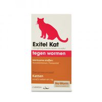 No Worm Exitel kat tegen wormen 6 tabletten