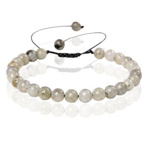 Memphis No.2 Natuursteen Armband Dames - 6mm Flash Stone