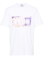 MSGM t-shirt en coton à logo imprimé - Blanc