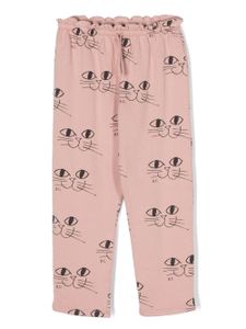 Bobo Choses pantalon Smiling Cat en coton biologique - Rose