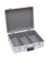 ROADINGER CD-case ALU digitale booking afgerond sil | CD-case met aluminium behuizing voor ca. 90 cd's