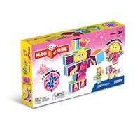 Geomag 143 Magicube Princess - 11 magneetblokjes voor constructies + 24 clips, bouwdoos educatief speelgoed
