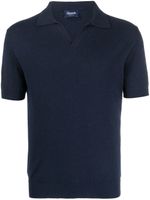 Drumohr jersey short-sleeved polo shirt - Bleu - thumbnail