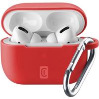 cellularline Bounce Soft Touch Siliconen AirPod hoes met haak voor Apple AirPods Pro Rood