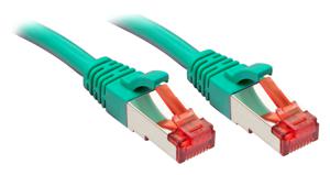 LINDY 47753 RJ45 Netwerkkabel, patchkabel CAT 6 S/FTP 10.00 m Groen Snagless 1 stuk(s)