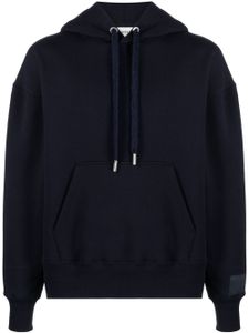 AMI Paris Ami De Coeur organic cotton blend hoodie - Bleu