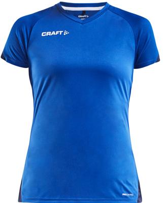 Craft Pro Control Impact dames sport T-shirt (Kleur: donkerblauw/chroma blauw, Maat: XXL)