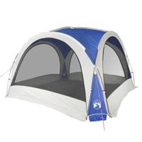 vidaXL Partytent 360x360x215 cm 185T taft blauw, feesttent, tuinpaviljoen, tuin partytent, paviljoen, tuintent, tuin tent, evenementen tent
