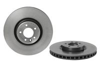 Remschijf COATED DISC LINE BREMBO, Remschijftype: Binnen geventileerd, u.a. für Land Rover, Piaggio