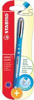 Rollerpen STABILO worker 0.5mm colorful 2019/41 blauw blister