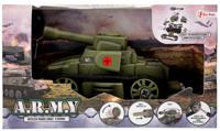 Toi Toys militaire tank groen 18 cm