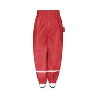 Playshoes regenbroek fleece gevoerd uni rood Maat