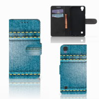LG X Style Wallet Case met Pasjes Jeans