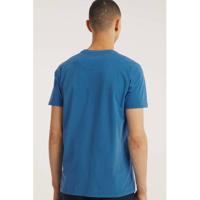 Petrol Industries T-shirt met printopdruk blauw