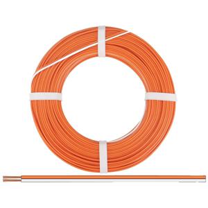 Donau Elektronik 250-57-25 Draad 2 x 0.50 mm² Wit-oranje 25 m