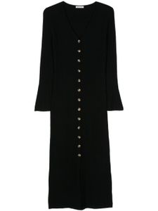 By Malene Birger robe longue Colea en laine - Noir