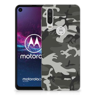Motorola One Action TPU bumper Army Light Motorola One Action TPU bumper Army Light