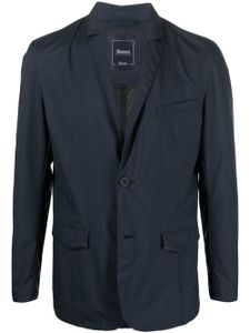 Herno blazer cintré à simple boutonnage - Bleu