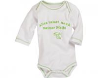 Schnizler romper lange mouw junior katoen beige/groen mt 50/56