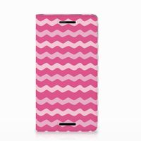 Nokia 2.1 2018 Hoesje met Magneet Waves Pink