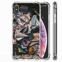 Apple iPhone Xs Max Anti-shock Hoesje met foto Badges