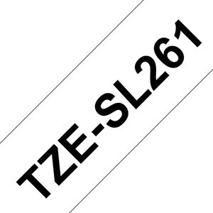 Brother TZESL261 Labeltape zelflaminerend Tapekleur: Wit Tekstkleur: Zwart 36 mm 8 m