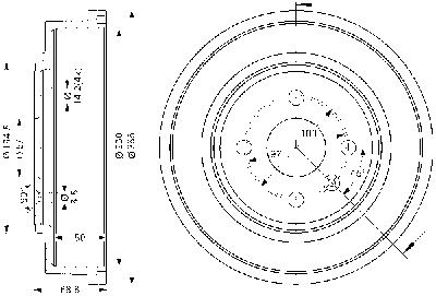 Remtrommel ATE, u.a. fÃ¼r Opel, Vauxhall