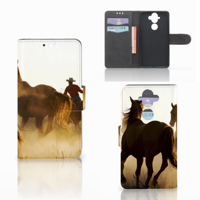 Nokia 8 Sirocco | Nokia 9 Telefoonhoesje met Pasjes Design Cowboy