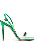 Gianvito Rossi sandales Ribbon Candy 105 mm - Vert