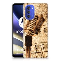 Motorola Moto G51 5G Siliconen Hoesje met foto Bladmuziek