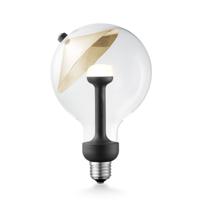 Design LED Lichtbron Move Me - Goud - G120 Cone LED lamp - 12/12/18.6cm - Met verstelbare diffuser via magneet - geschikt voor E27 fitting - Dimbaar - 5W 400lm 2700K - warm wit licht - thumbnail