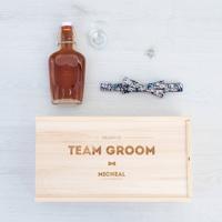 Team groom box hout gepersonaliseerd