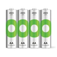 GP RECYKO AA Accu Mignon NiMH 2600 mAh, 1,2 V, 4 stuks