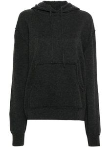 Maison Margiela hoodie en laine mélangée à logo - Gris