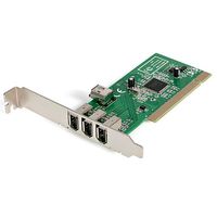 StarTech.com 4-poort PCI 1394a FireWire Adapter Kaart 3 Extern 1 Intern - thumbnail