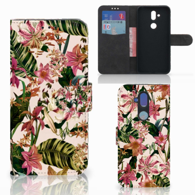 Nokia 8.1 Hoesje Flowers
