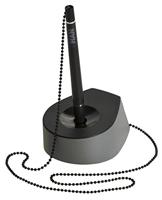 HAN Balpenstandaard Salsa, elegant, stijlvol, met robuuste metalen ketting voor een modern georganiseerd bureau, 1770-39, zwart/donkergrijs