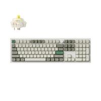 Keychron Q6 Max QMK/VIA Bluetooth Draadloos /2.4 GHz/USB-C Bedraad Mechanisch Toetsenbord, Programmeerbare RGB LED Hot-Swappable Gateron Banana Schakelaar voor Mac Windows Linux - Wit