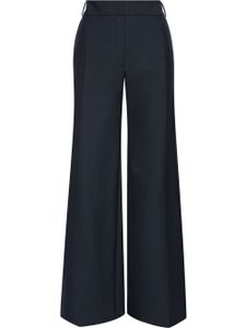 Oscar de la Renta pantalon de tailleur à coupe ample - Bleu