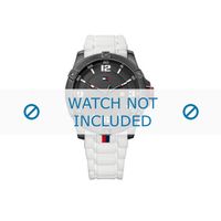 Tommy Hilfiger horlogeband TH-154-1-34-1091-TH679301321 Rubber Wit - thumbnail